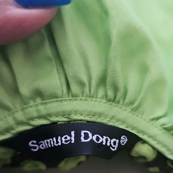 Green Ruffled Women's Top - Picture 2 of 16